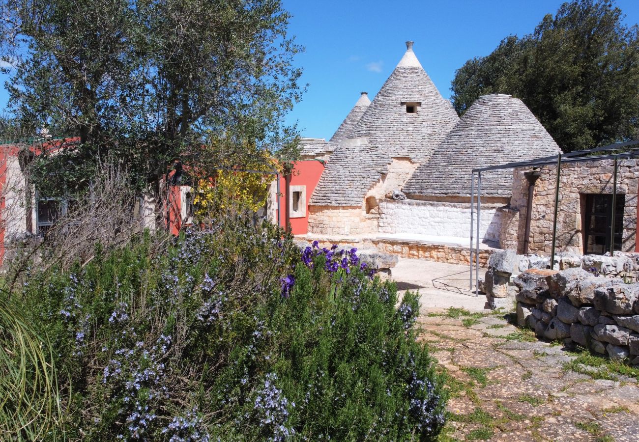 Villa à Cisternino - Grande propriété de trulli avec piscine naturelle