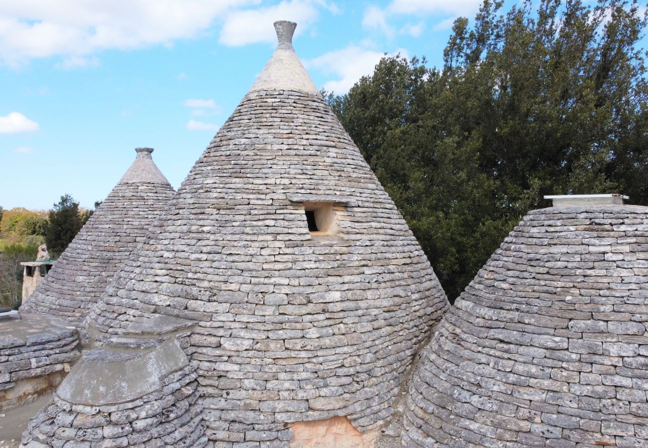 Villa à Cisternino - Grande propriété de trulli avec piscine naturelle