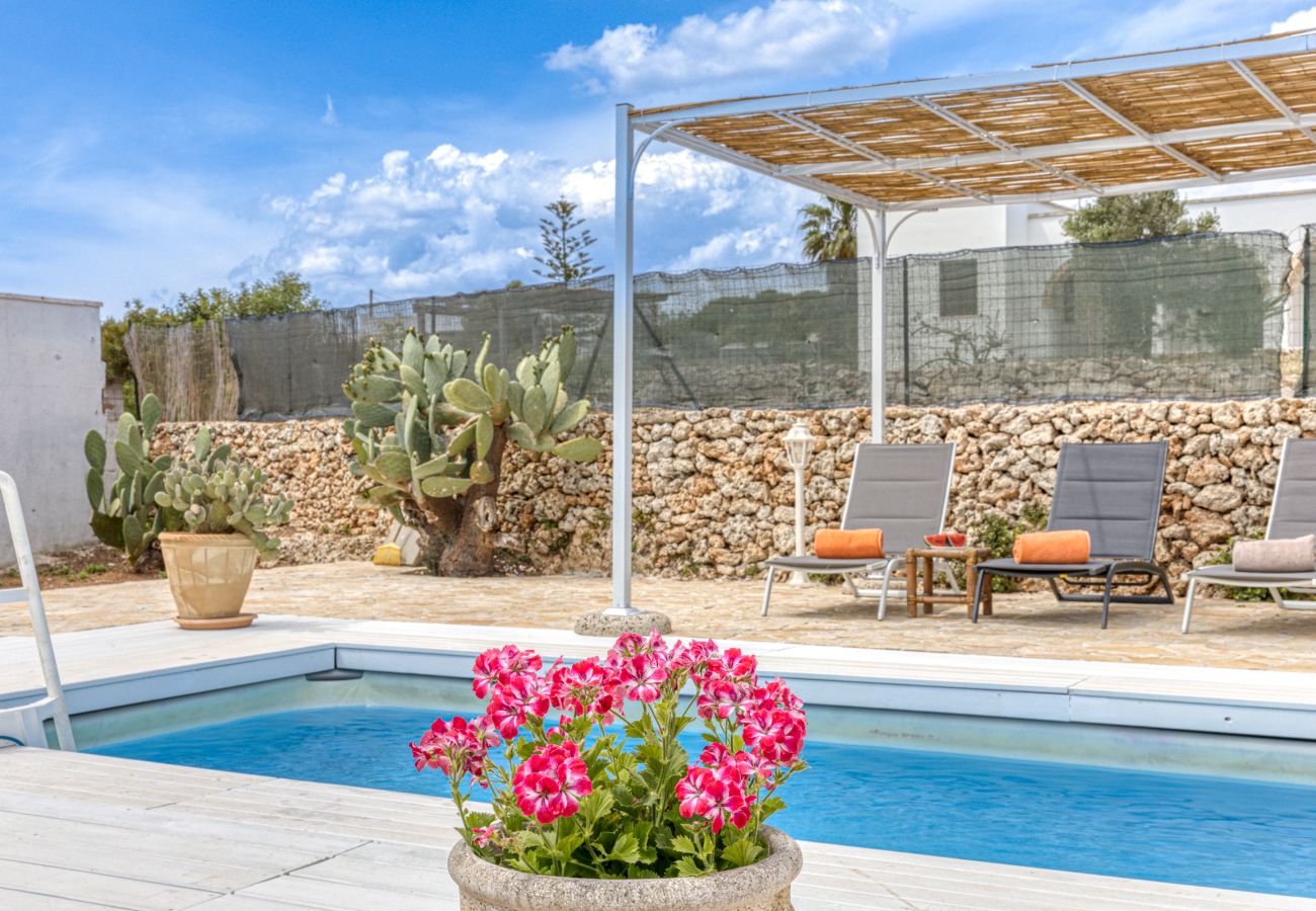 Maison à Pescoluse - Jolie maison avec piscine à 1km de la plage de sable de Pescoluse