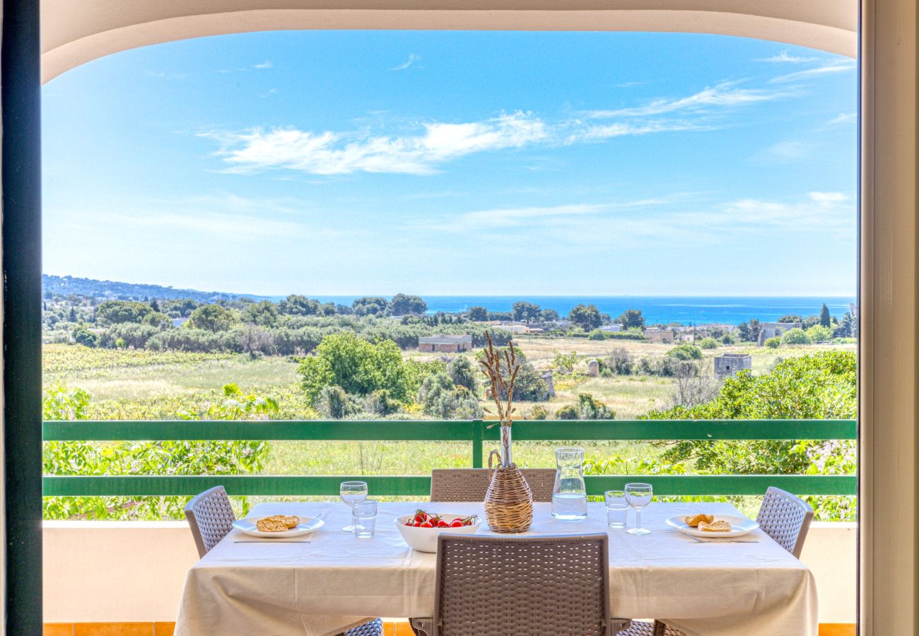 Villa à Pescoluse - Maison de campagne au calme avec vue mer et jardin