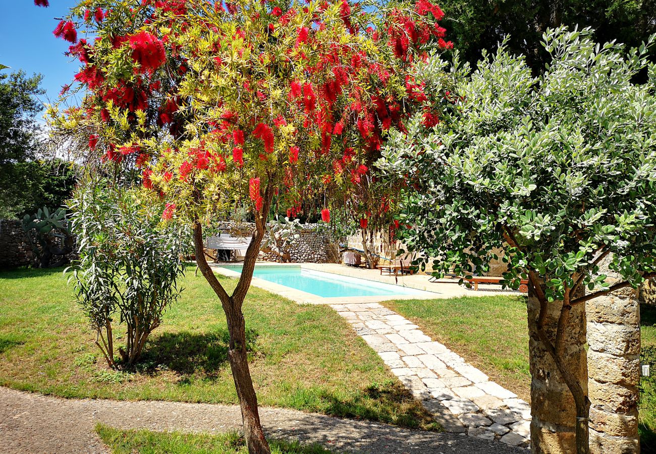 Villa a Castrignano del Capo - 4km dal mare: masseria con piscina in centro storico